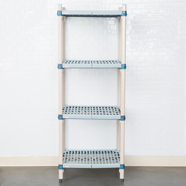 A MetroMax Q shelf in a room with two shelves.