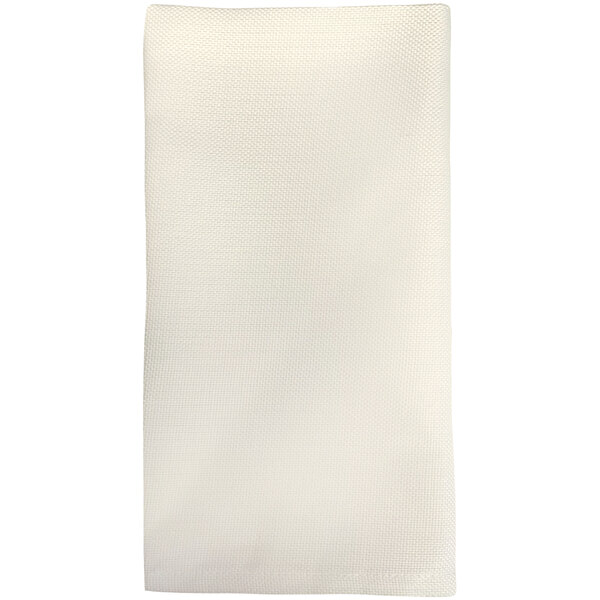 A white cloth with a grid pattern on a white surface.