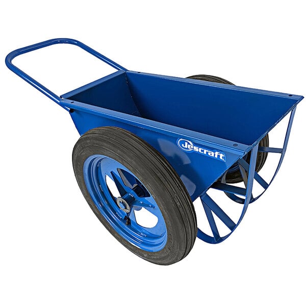 A blue Jescraft steel Georgia buggy with black wheels.