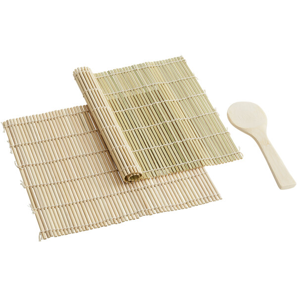 Emperor's Select 12 x 12 Natural Bamboo Sushi Rolling Mat