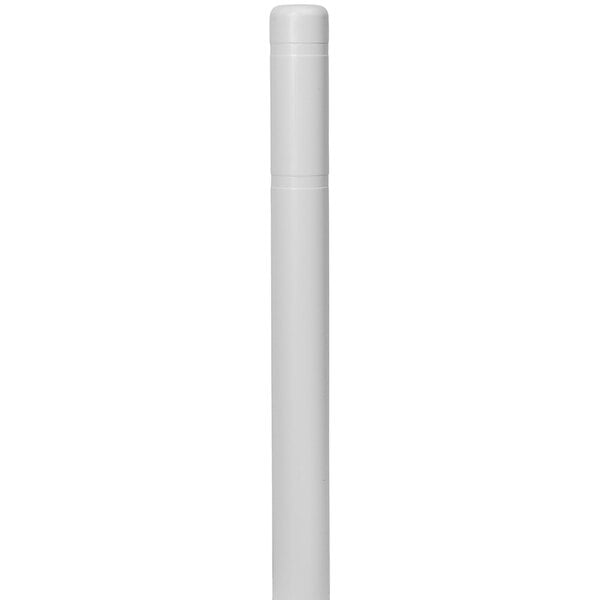 A light gray cylindrical Innoplast BollardGard cover with a black top.