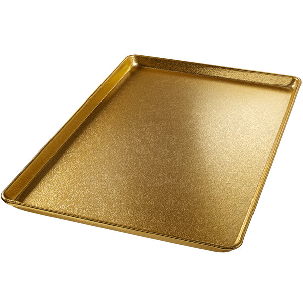 Chicago Metallic 40910 Gold Full Size Customizable Bakery Display Tray ...