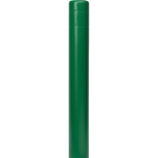 A green cylindrical Innoplast Bollard cover with a white cap.