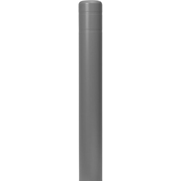 A grey cylindrical Innoplast BollardGard cover with a cap.