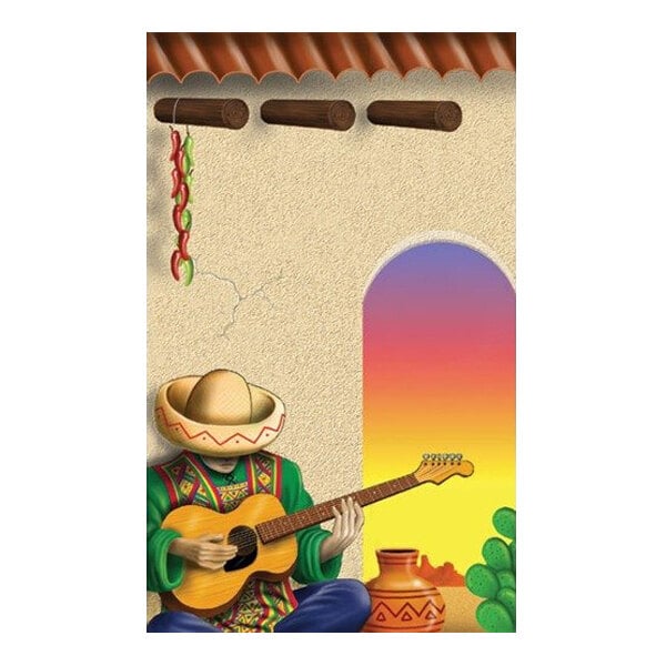 Choice 8 1/2" x 11" Menu Paper - Southwest Themed Mariachi Design Cover - 100/Pack