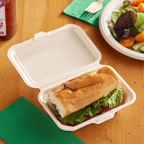 EcoChoice Takeout Container (5 x 5, Bagasse) - 125/Pack