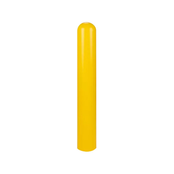 A yellow cylindrical Innoplast BollardGard cover.