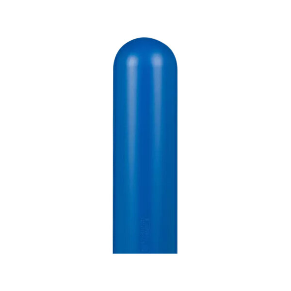 A blue cylinder with a lid and a white background.