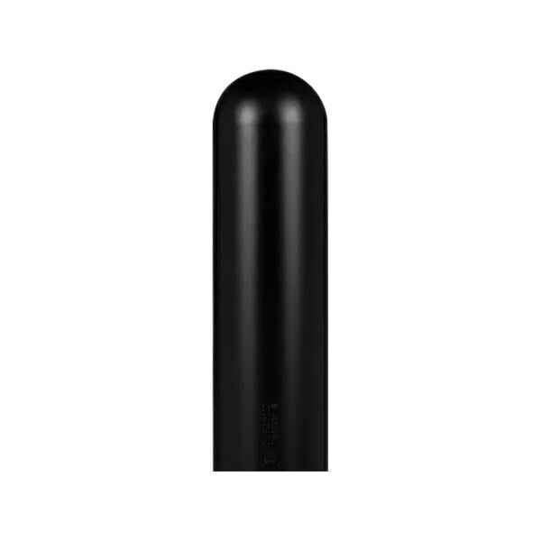 A black cylindrical Innoplast BollardGard with a black cap.