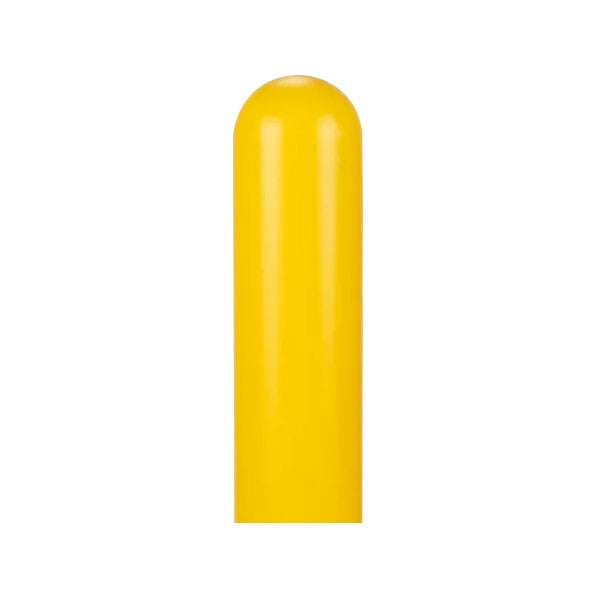 A yellow cylindrical Innoplast BollardGard cover.