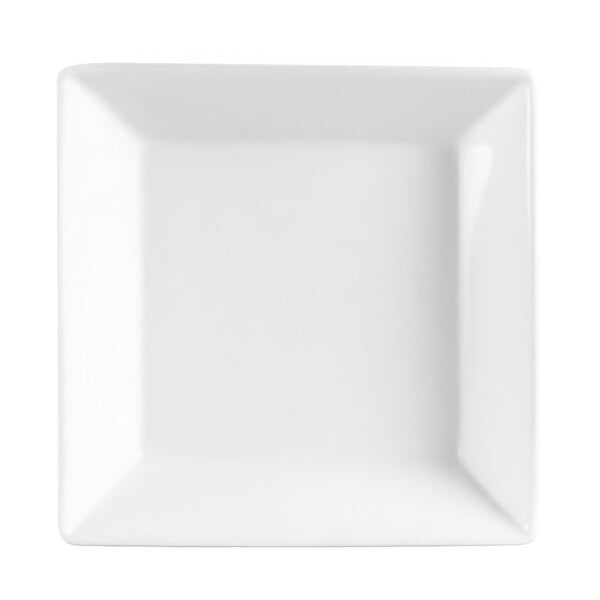 A white square porcelain bowl.