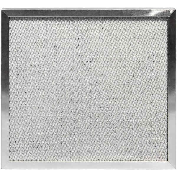 A close-up of a stainless steel mesh filter for a Dri-Eaz 4-PRO dehumidifier.