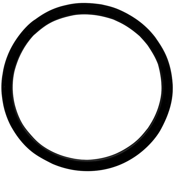 A black silicone ring with a white background.