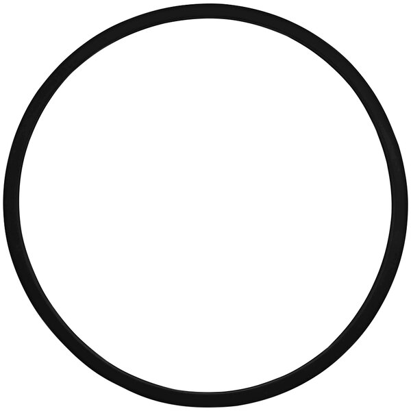 A black silicone ring with a white background.