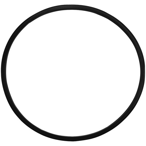 A black silicone ring with a white background.