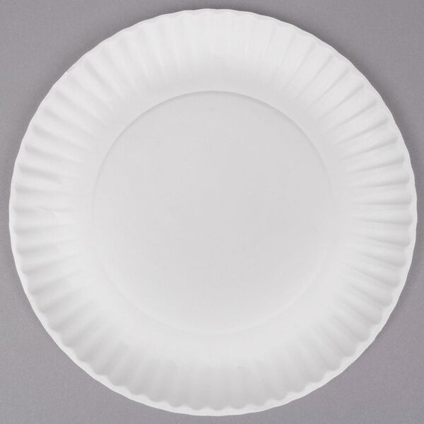 White Heavy Duty Disposable Paper Plates 9 In. 1000 Pack 