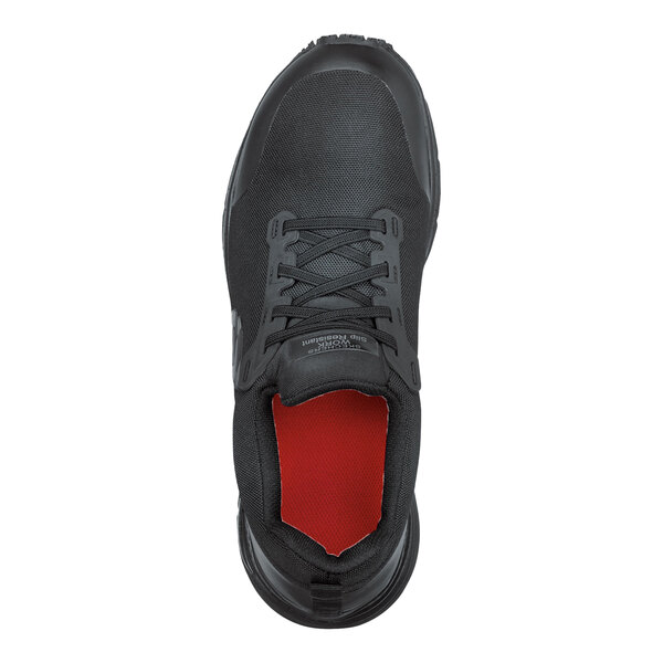 Skechers Work Charles Men's 10 Arch Fit Medium Width Black Alloy Toe Non-Slip Athletic Shoe SSK8037BLK