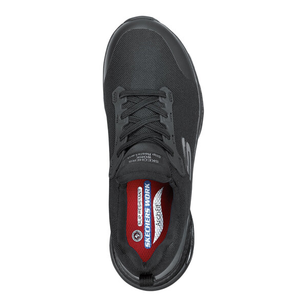 Skechers Serena Women's 9 Arch Fit Medium Width Black Soft Toe Non-Slip Athletic Shoe SSK8435BLK