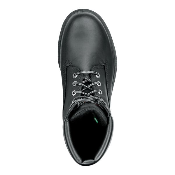 Timberland PRO 6" Direct Attach Men's Size 7 Wide Width Black Soft Toe Non-Slip Leather Boot STMA1W6M