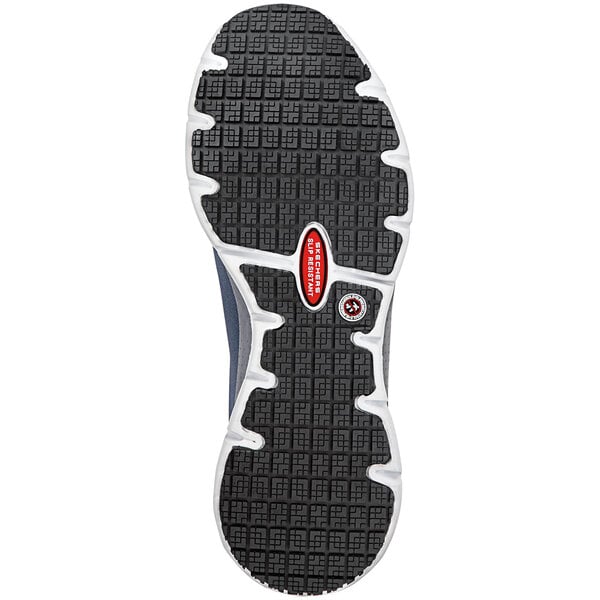 Skechers Work Jake Men's 9.5 Arch Fit Medium Width Navy Soft Toe Non-Slip Athletic Shoe SSK8038NVY