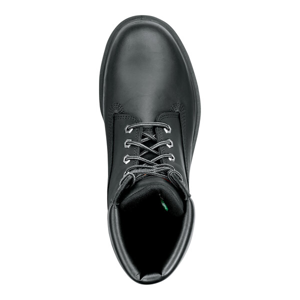 Timberland PRO 6" Direct Attach Men's Size 9 Wide Width Black Soft Toe Non-Slip Leather Boot STMA1W6M