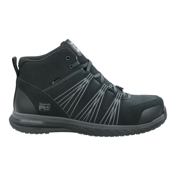 Timberland PRO Powerdrive Men's Size 9.5 Wide Width Black Composite Toe Non-Slip Hiker Boot STMA2BX1