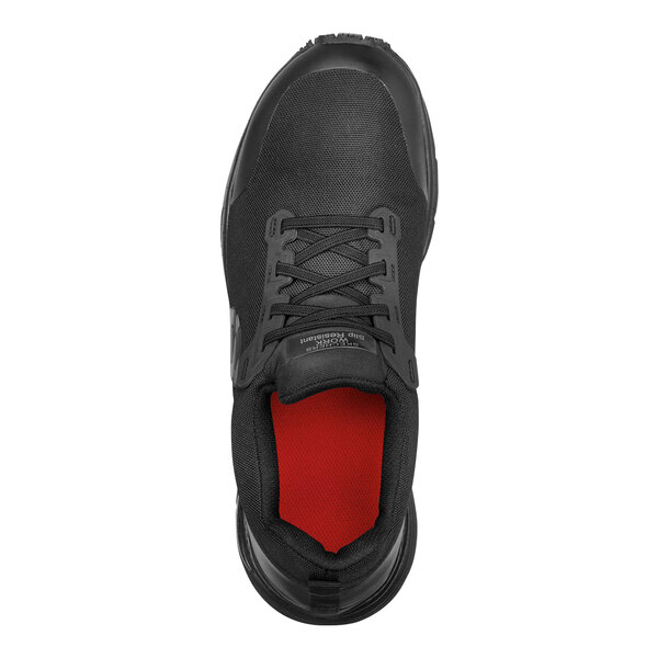 Skechers Work Jake Men's 10 Arch Fit Medium Width Black Soft Toe Non-Slip Athletic Shoe SSK8038BLK