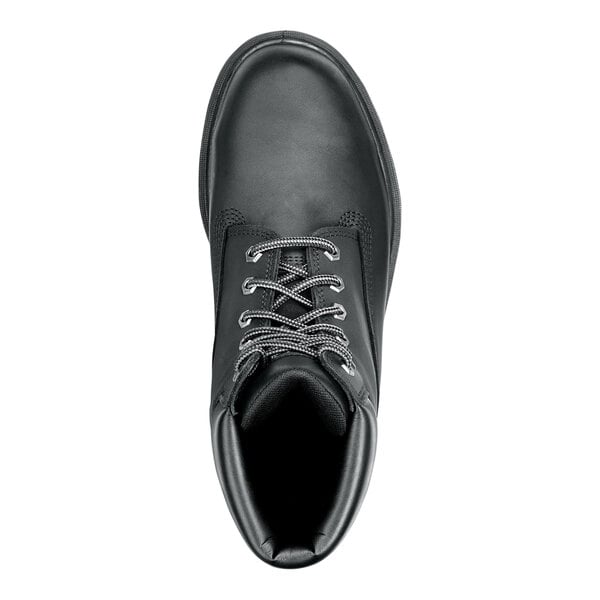 Timberland PRO 6" Direct Attach Men's Size 7.5 Wide Width Black Steel Toe Non-Slip Leather Boot STMA1W52