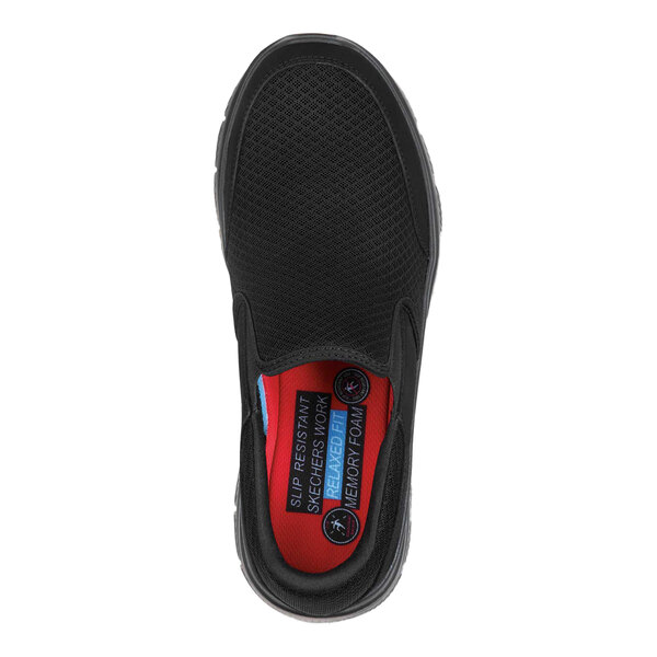 Skechers Ella Women's 11 Medium Width Black Soft Toe Non-Slip Athletic Shoe SSK8175BLK