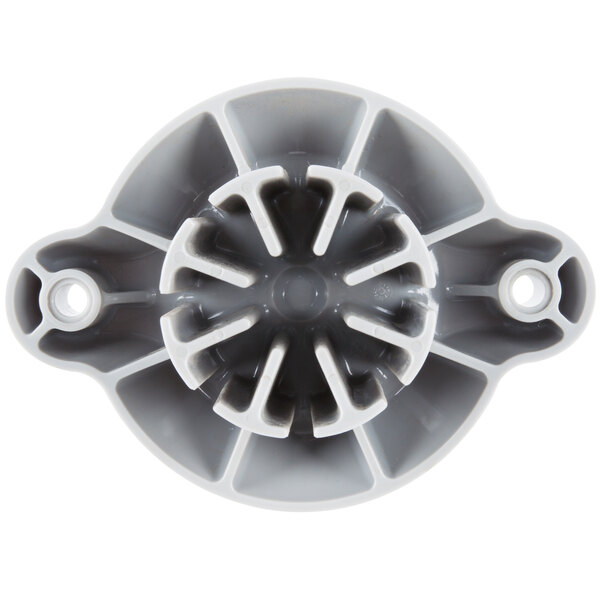 A grey circular Wedgemaster pusher assembly with holes.