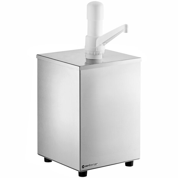 WantJoin Sauce Dispenser With 5 Of 2.75 Quart/2.6 L Jars Stainless