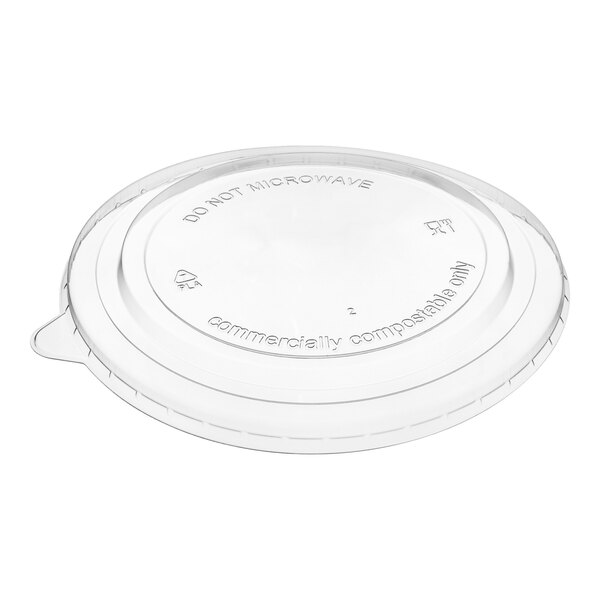 EcoChoice 44-50 oz. Round Compostable PLA Take-Out Lid - 300/Case