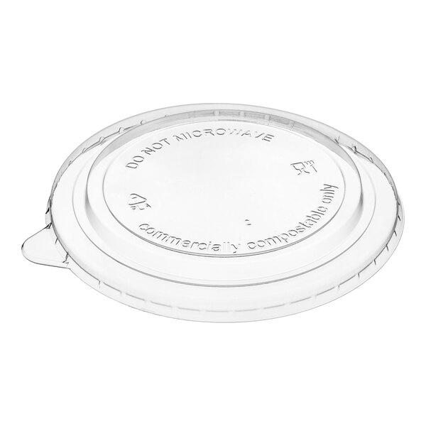EcoChoice 16-32 oz. Round Compostable PLA Take-Out Lid - 50/Pack