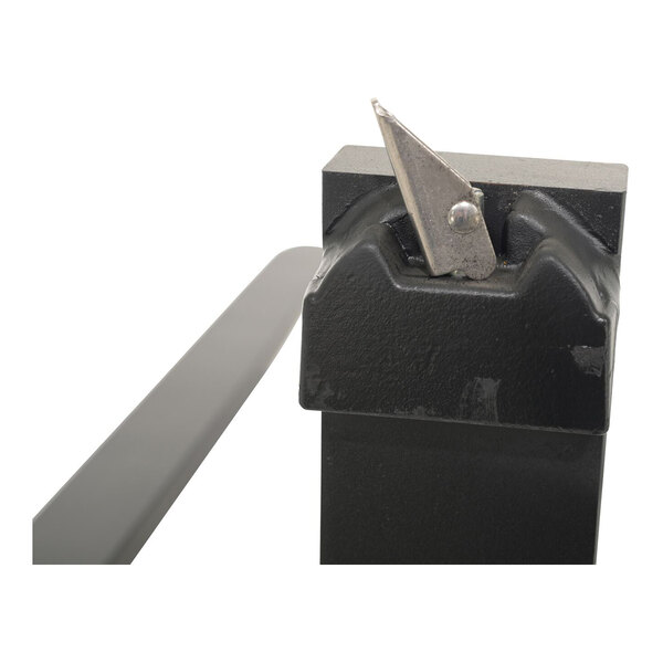 Vestil 42" x 1 3/4" Black Forged Steel Replacement Forks with Carriage Pin for Class 2 Carriage Mounting F4-1.75-42-CPL - 5,000 lb. Capacity - 2/Set