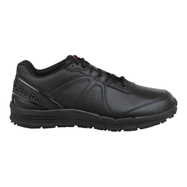 Reebok Work Guide Men's Size 9.5 Medium Width Black Soft Toe Non-Slip Athletic Shoe SRB3507