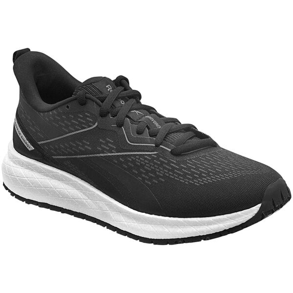 Reebok Work Floatride Energy Women s 10 Wide Width Black White Soft Toe Non Slip Athletic Shoe SRB334