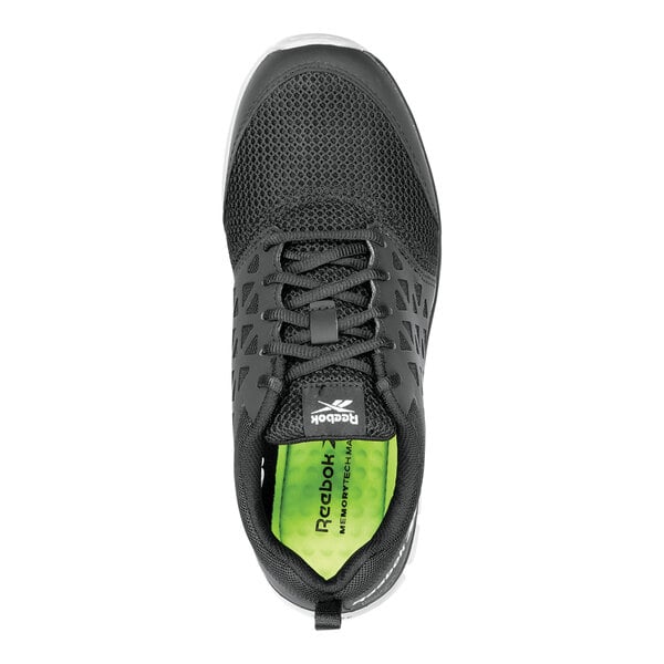 Reebok Work Sublite Men's 11.5 Medium Width Black / Gray Soft Toe Non-Slip Athletic Shoe SRB3201