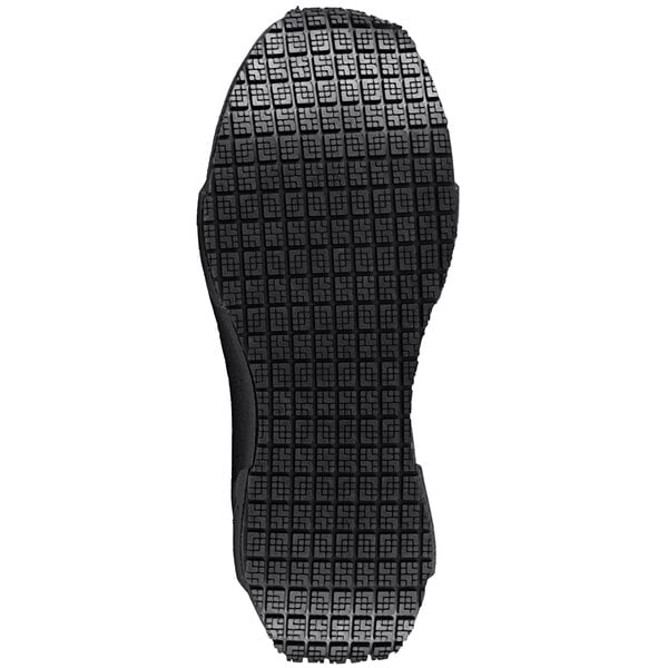 A black non-slip athletic shoe sole with a grid-like tread pattern, designed for the Reebok Work Floatride Energy Tactical men's composite toe shoe.