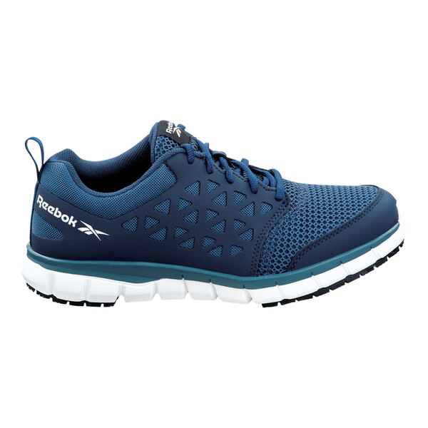Reebok Work Sublite Men's 14 Wide Navy Soft Toe Non-Slip Athletic Shoe SRB3205