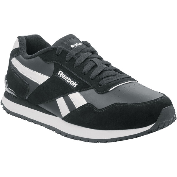 Black and white reebok discount