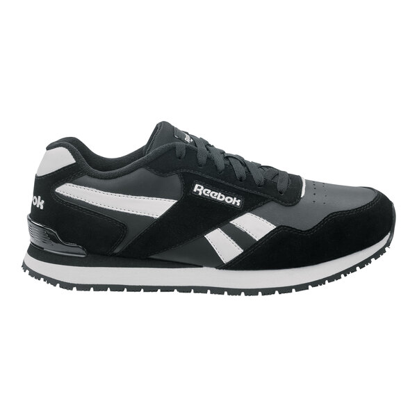 Reebok Work Harman Men's 7 Medium Width Retro Jogger Black / White Soft Toe Non-Slip Athletic Shoe SRB1955
