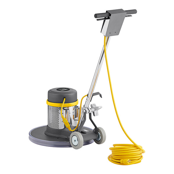 A Lavex Pro floor machine with a yellow hose.