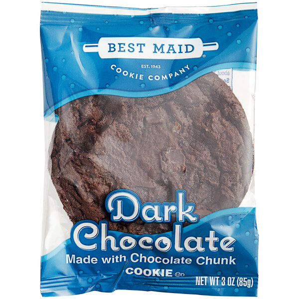 Best Maid Individually Wrapped Double Dark Chocolate Chunk Cookie 