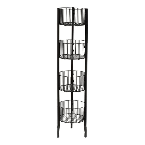 12" x 54" Round 4-Tier Wire Dump Bin Display