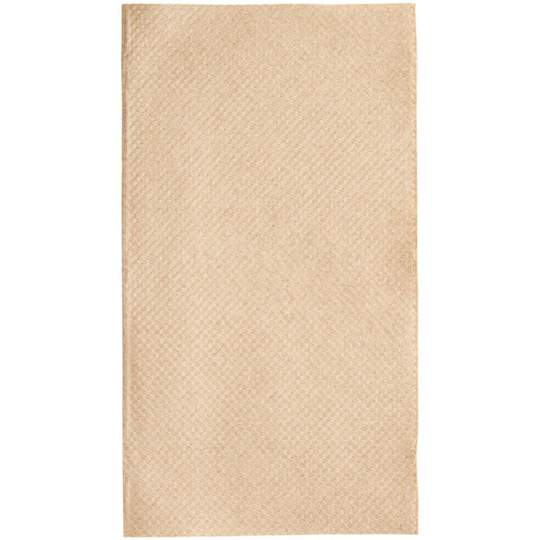 A beige rectangular Tork paper towel.