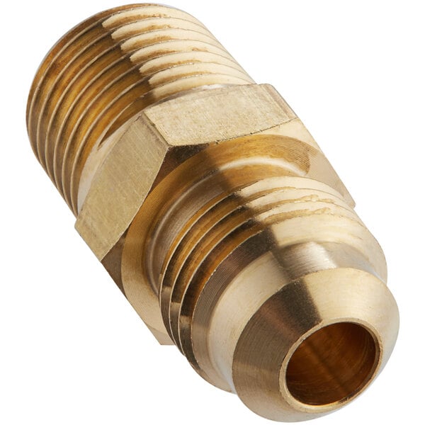 A close up of an Estella Caffe brass connector.