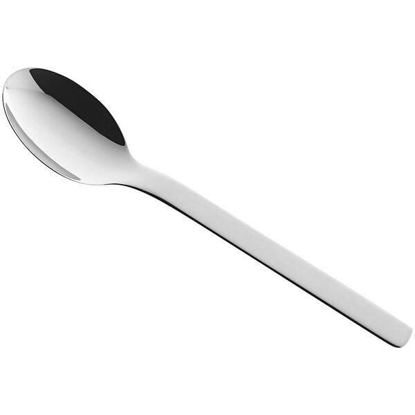 A RAK Porcelain Nano stainless steel teaspoon with a black handle and silver spoon.