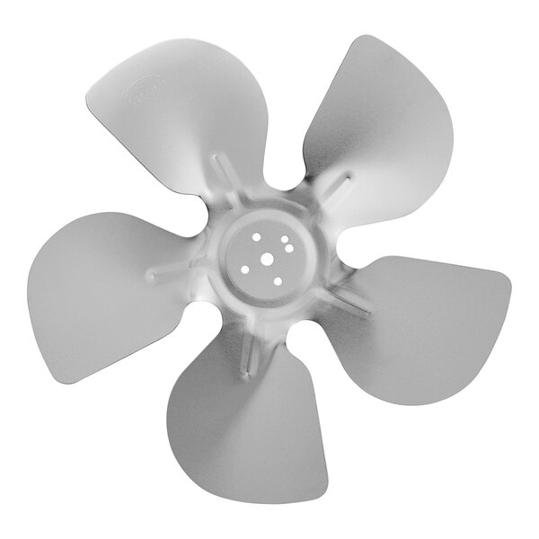 A silver Avantco condenser fan blade.