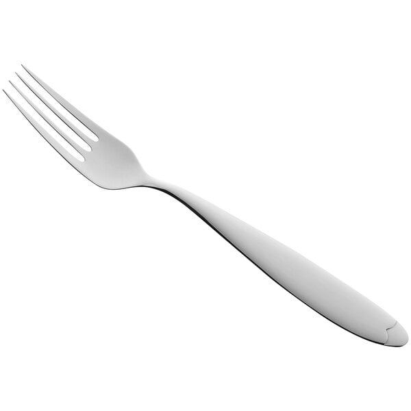 A RAK Porcelain Anna dinner fork with a white handle.