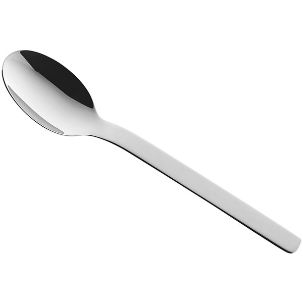 A RAK Porcelain stainless steel teaspoon with a black handle and silver spoon.